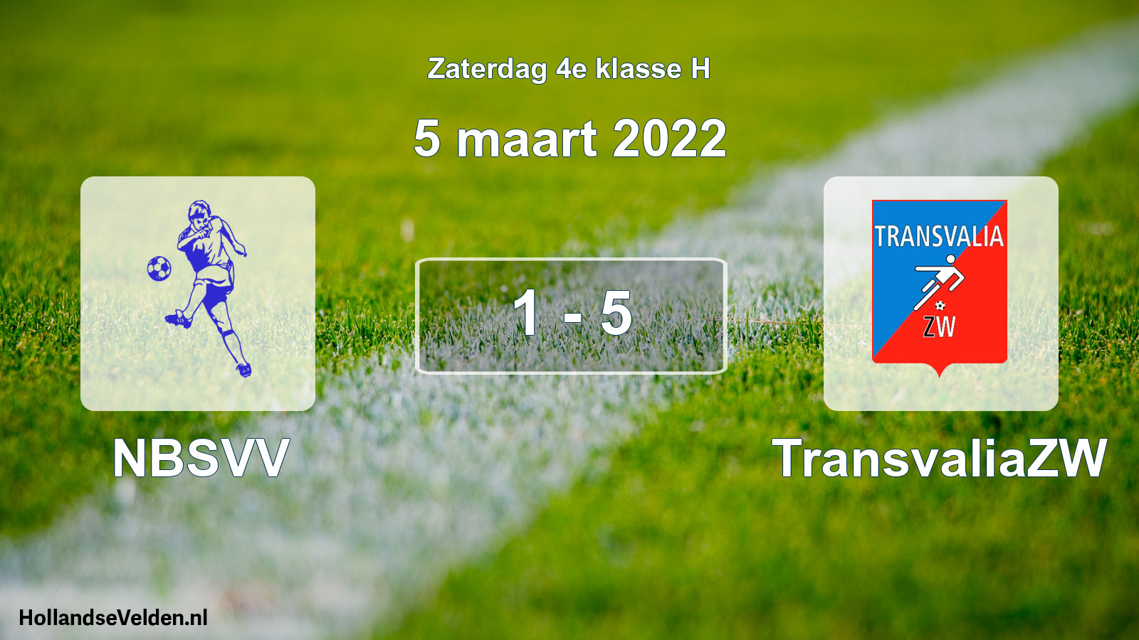 Total number of matches played: NBSVV - TransvaliaZW 1 - 5 (5 March 2022)