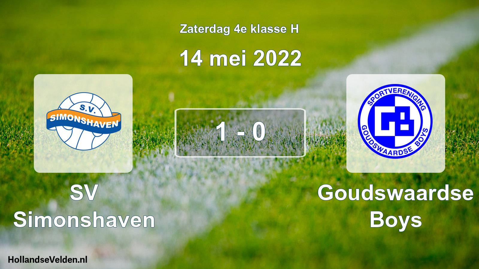 Total number of matches played: SV Simonshaven - Goudswaardse Boys 1 - 0 (14 May 2022)
