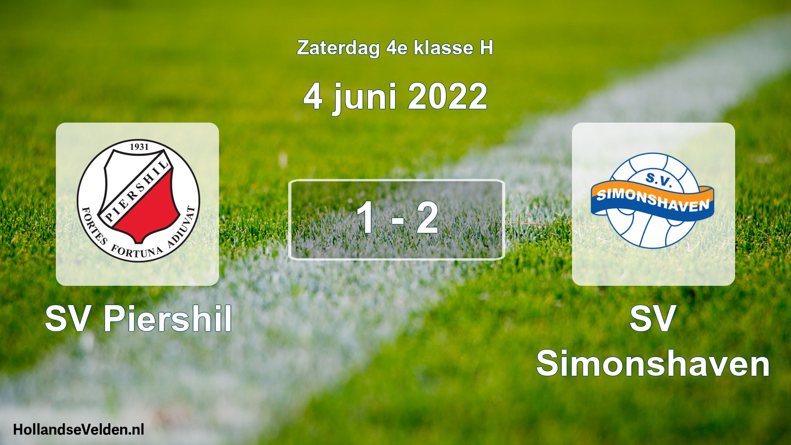 Total number of matches played: SV Piershil - SV Simonshaven 1 - 2 (4 June 2022)