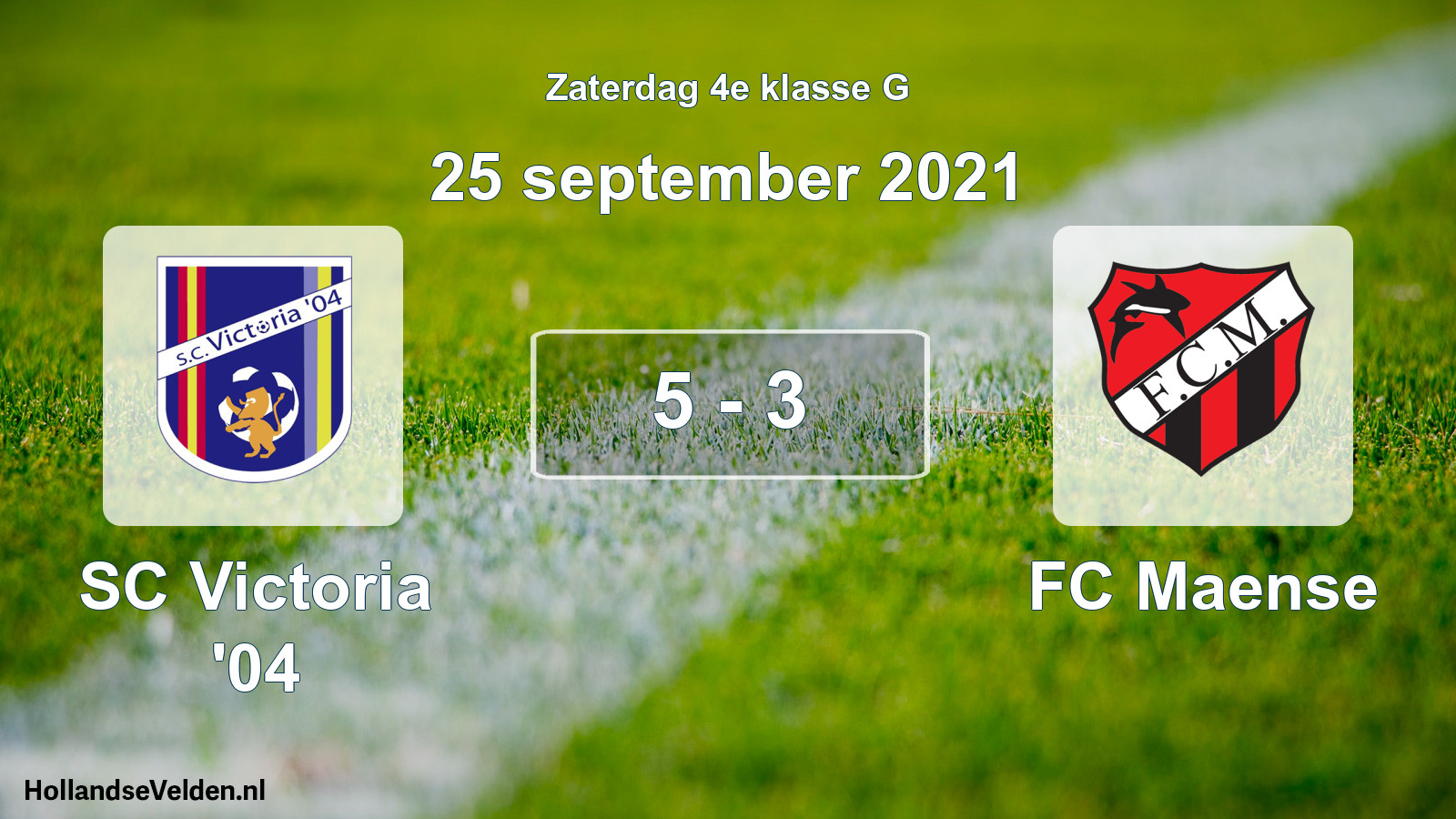 Total number of matches played: SC Victoria '04 - FC Maense 5 - 3 (25 September 2021)
