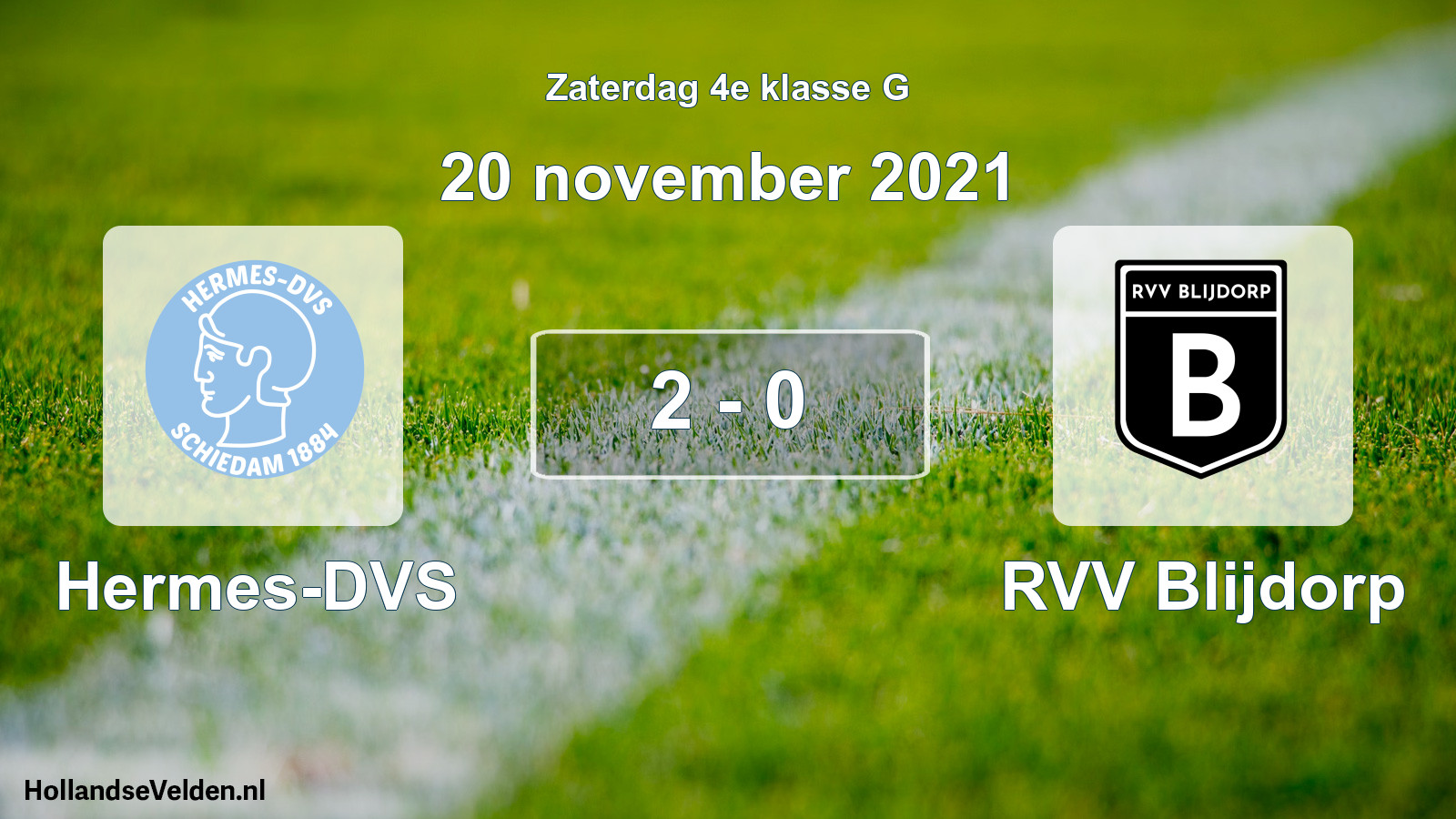 Total number of matches played: Hermes-DVS - RVV Blijdorp 2 - 0 (20 November 2021)