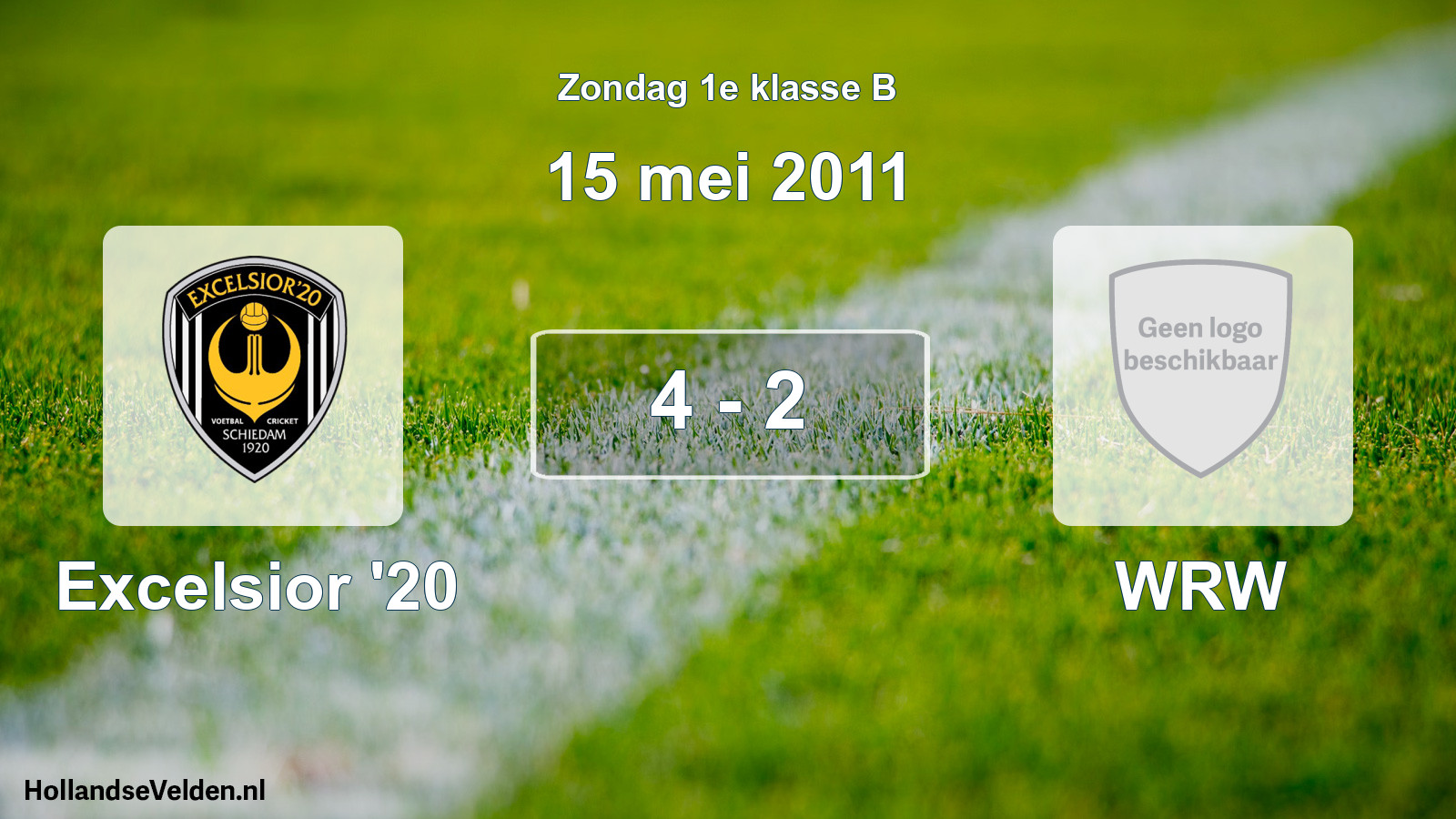 Total number of matches played: Excelsior '20 - WRW 4 - 2 (15 May 2011)