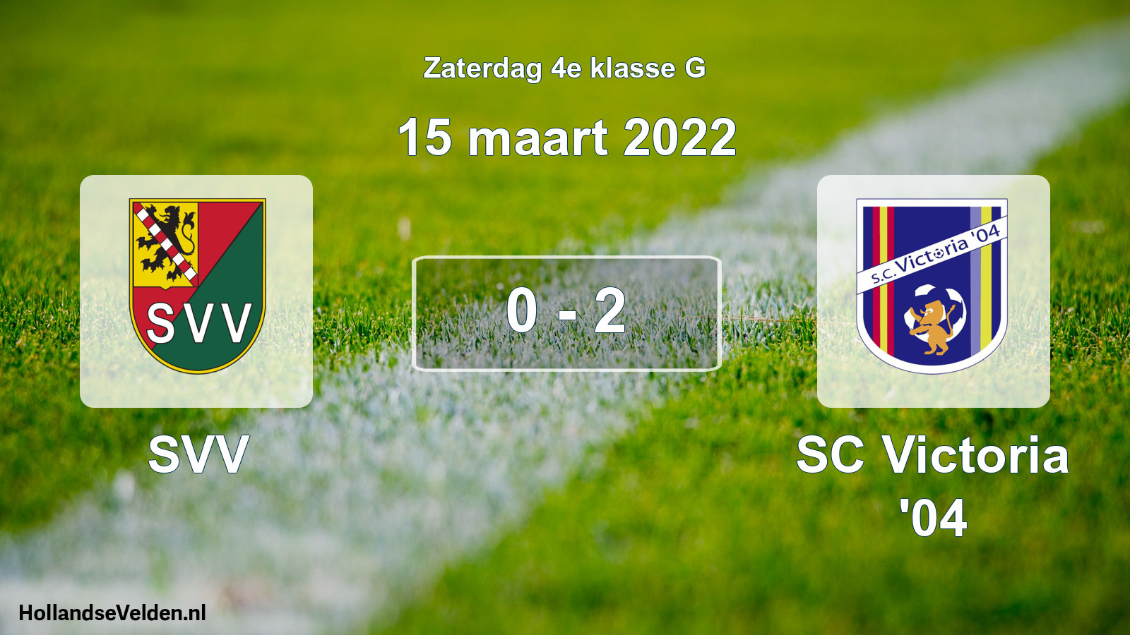 Total number of matches played: SVV - SC Victoria '04 0 - 2 (15 March 2022)