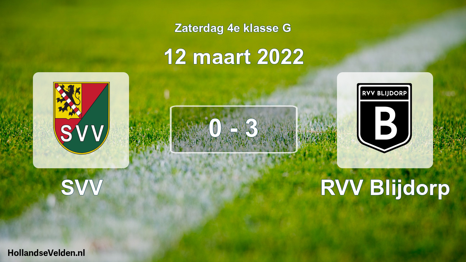 Total number of matches played: SVV - RVV Blijdorp 0 - 3 (12 March 2022)