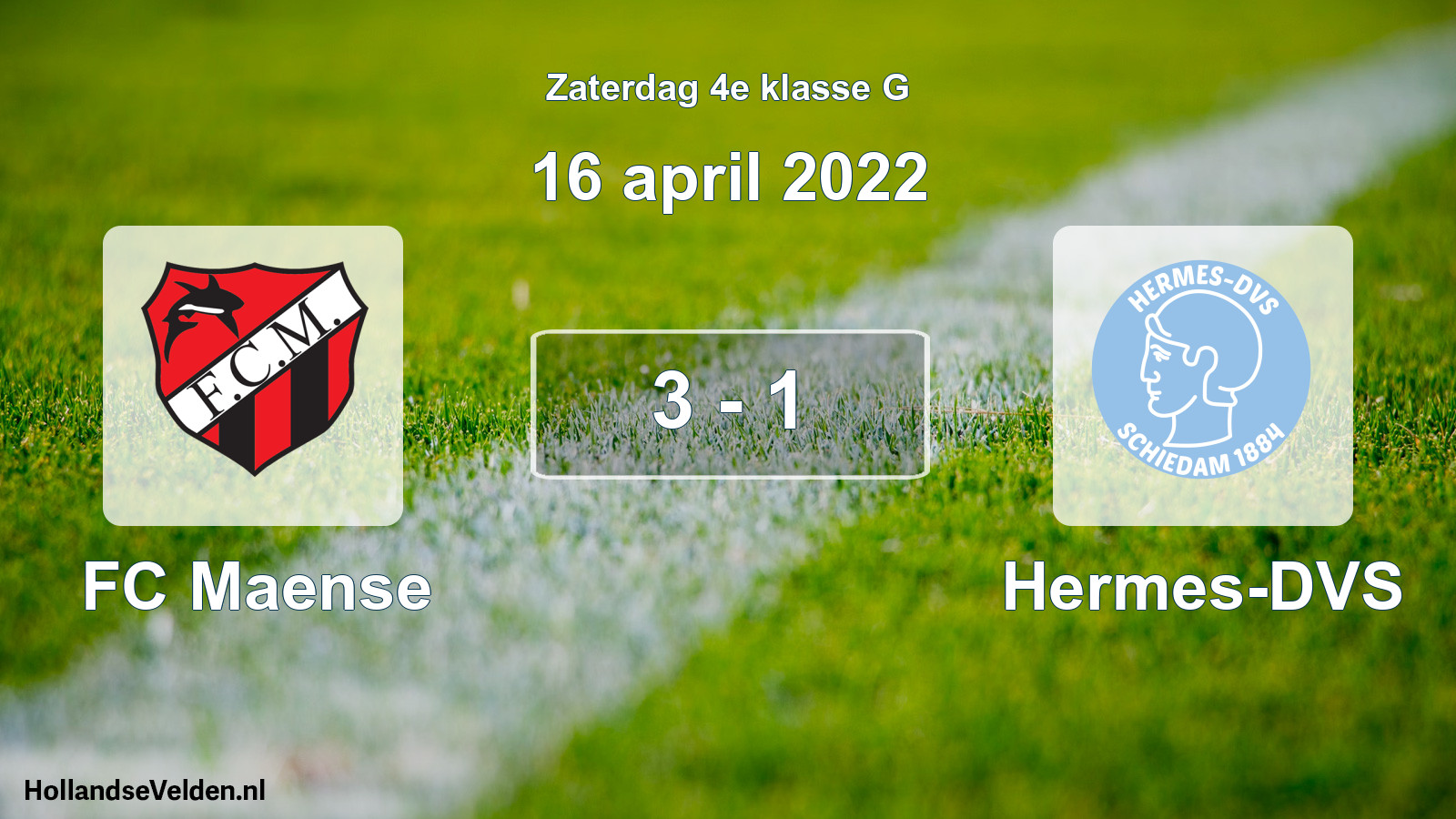 Total number of matches played: FC Maense - Hermes-DVS 3 - 1 (16 April 2022)