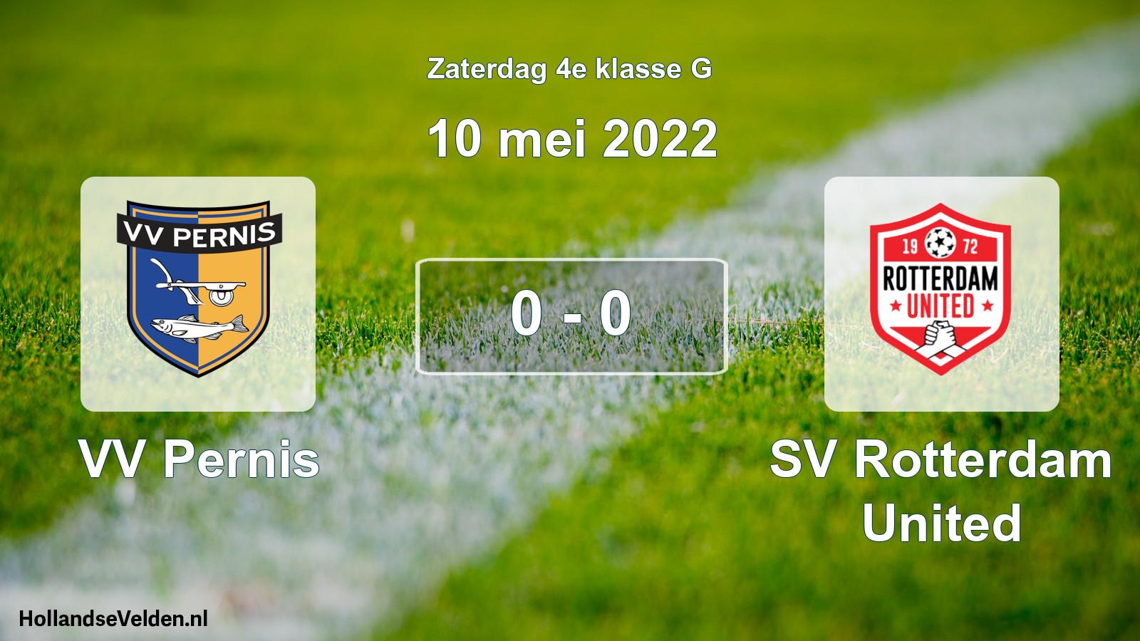 Total number of matches played: VV Pernis - SV Rotterdam United 0 - 0 (10 May 2022)