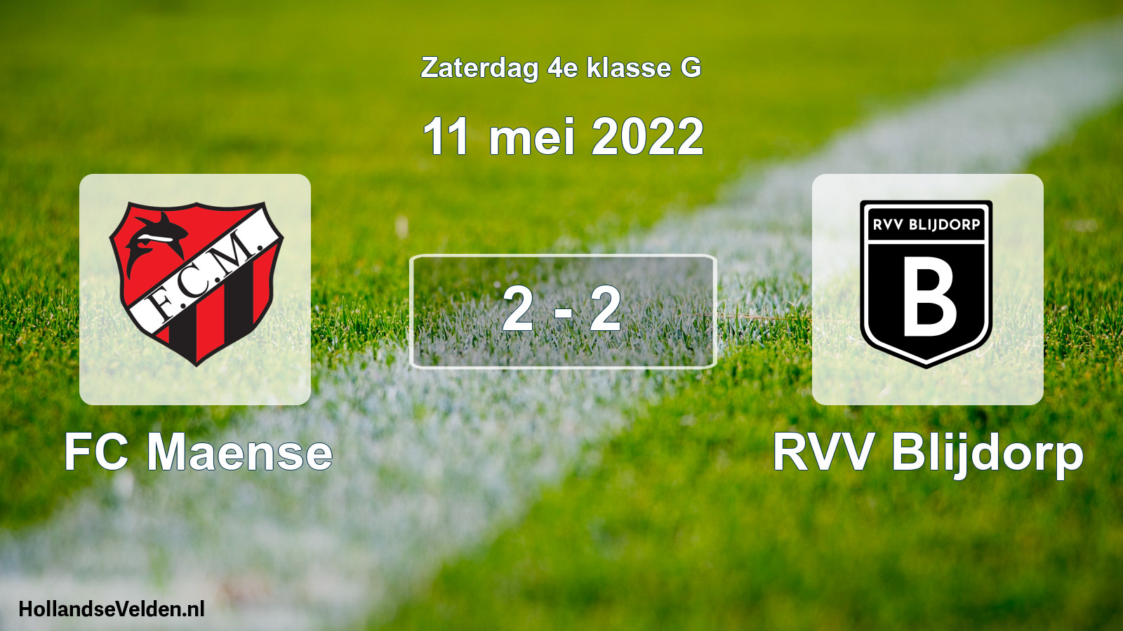 Total number of matches played: FC Maense - RVV Blijdorp 2 - 2 (11 May 2022)