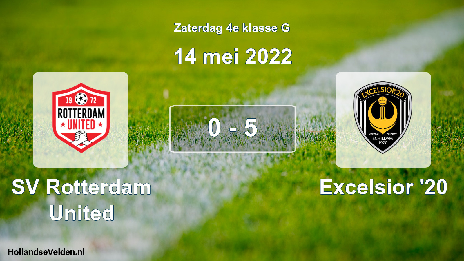 Total number of matches played: SV Rotterdam United - Excelsior '20 0 - 5 (14 May 2022)