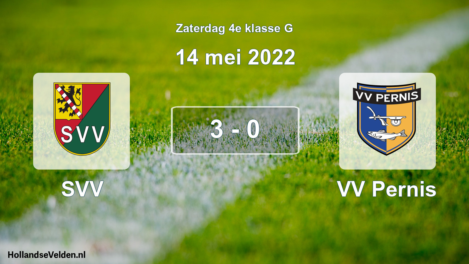 Total number of matches played: SVV - VV Pernis 3 - 0 (14 May 2022)