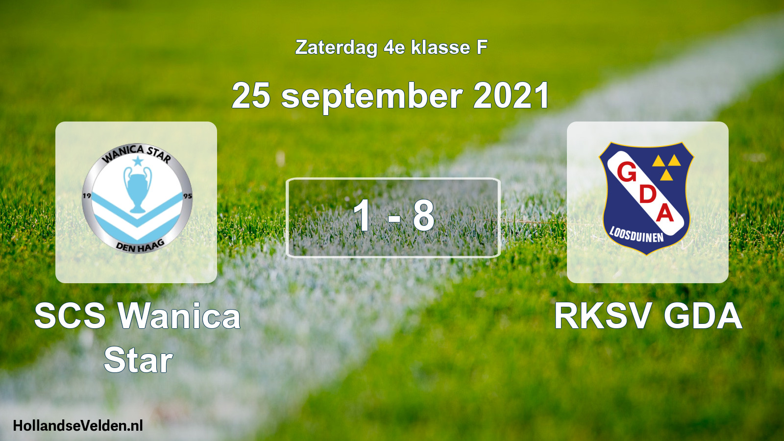Total number of matches played: SCS Wanica Star - RKSV GDA 1 - 8 (25 September 2021)