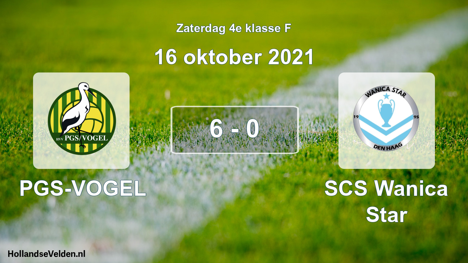 Total number of matches played: PGS-VOGEL - SCS Wanica Star 6 - 0 (16 October 2021)