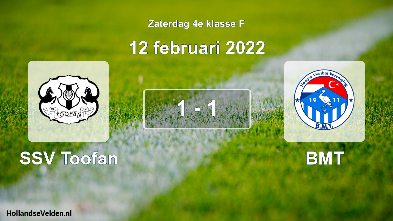Total number of matches played: SSV Toofan - BMT 1 - 1 (12 February 2022)