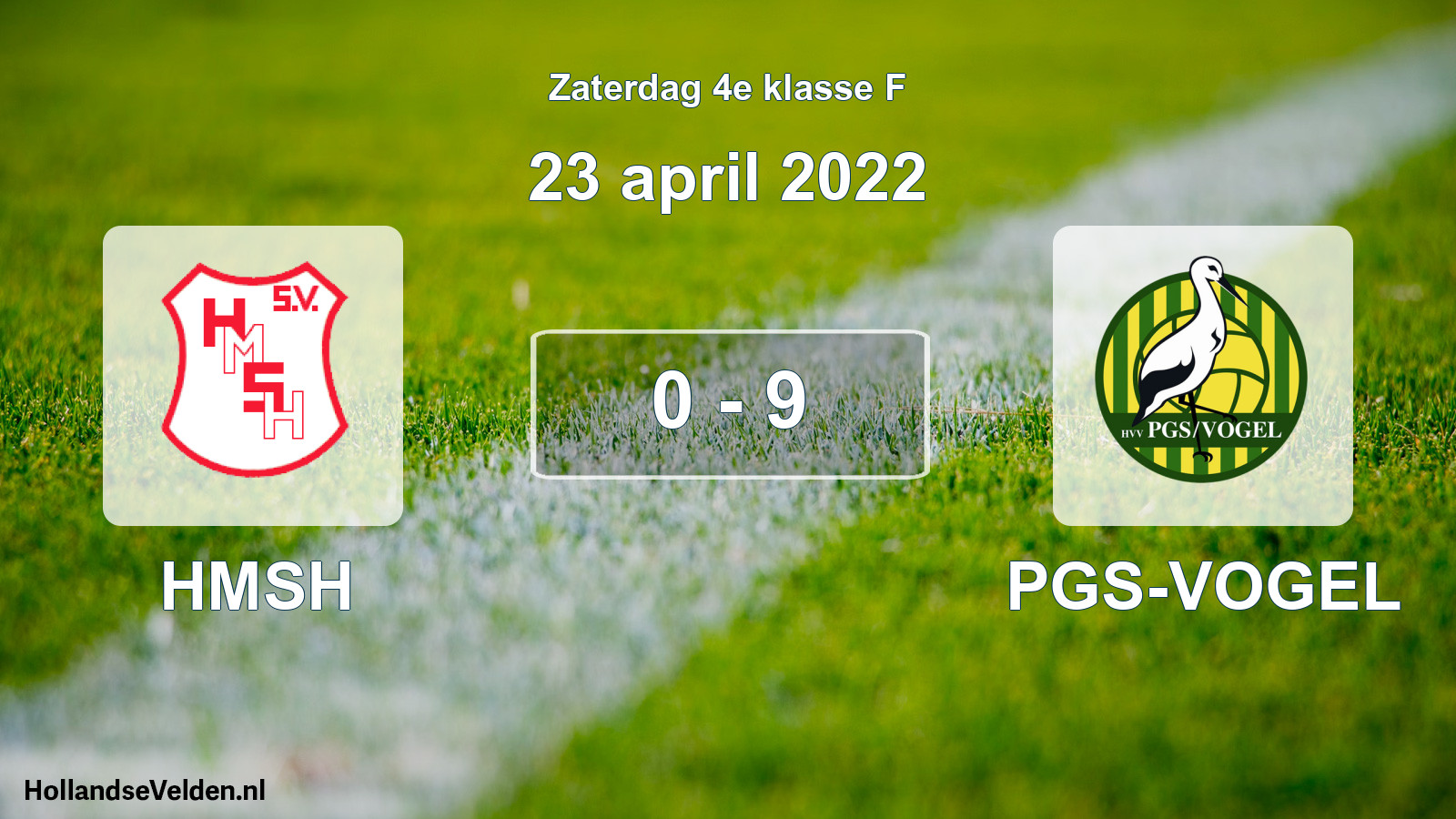 Total number of matches played: HMSH - PGS-VOGEL 0 - 9 (23 April 2022)