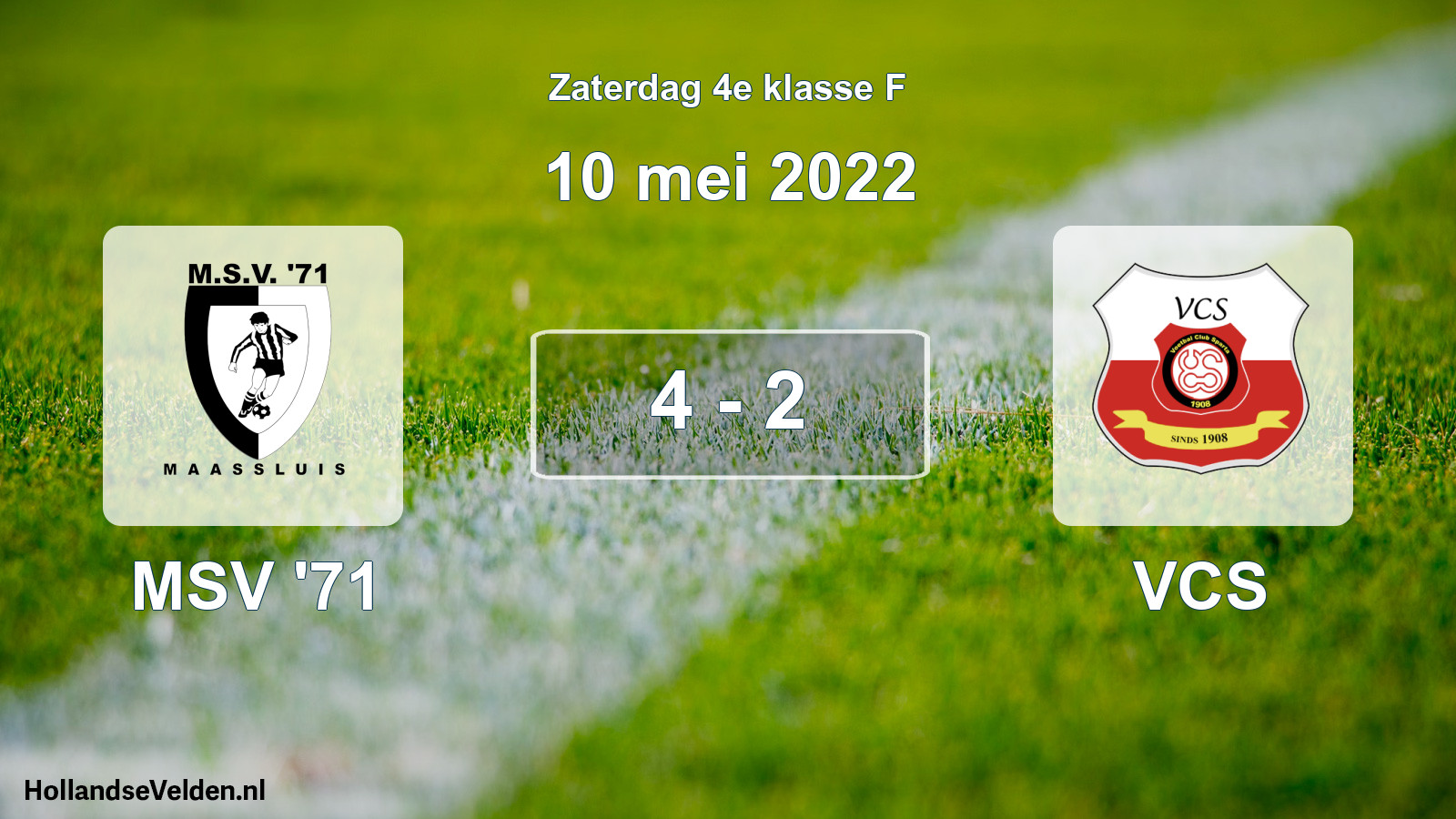Total number of matches played: MSV '71 - VCS 4 - 2 (10 May 2022)
