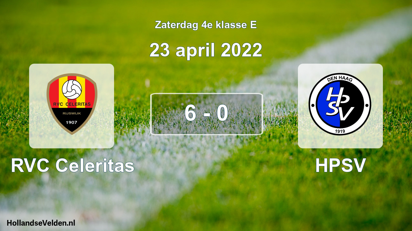 Total number of matches played: RVC Celeritas - HPSV 6 - 0 (23 April 2022)