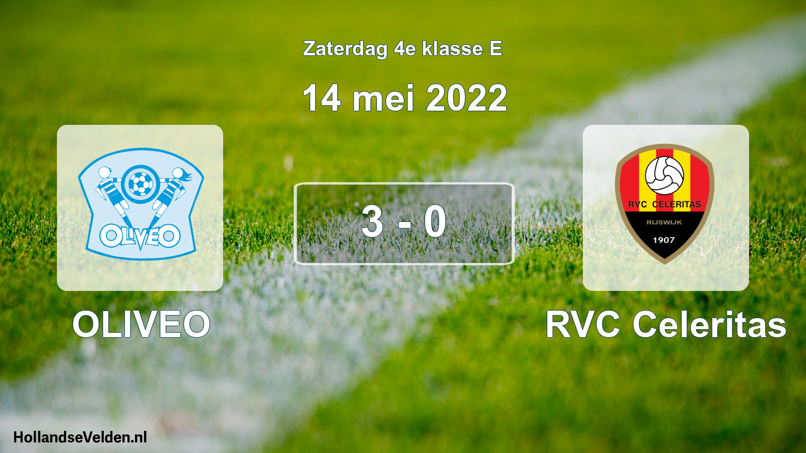 Total number of matches played: OLIVEO - RVC Celeritas 3 - 0 (14 May 2022)