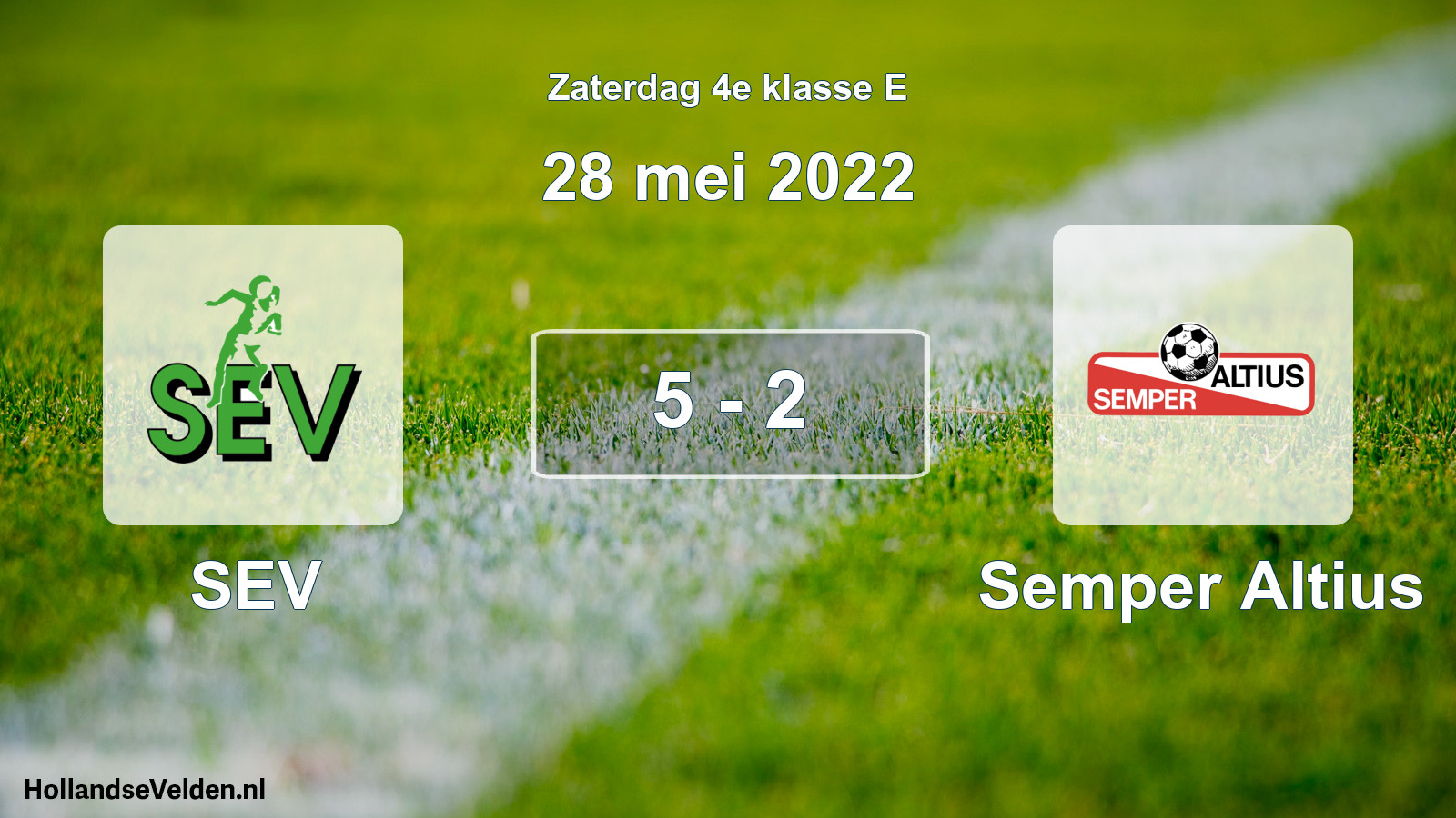 Total number of matches played: SEV - Semper Altius 5 - 2 (28 May 2022)