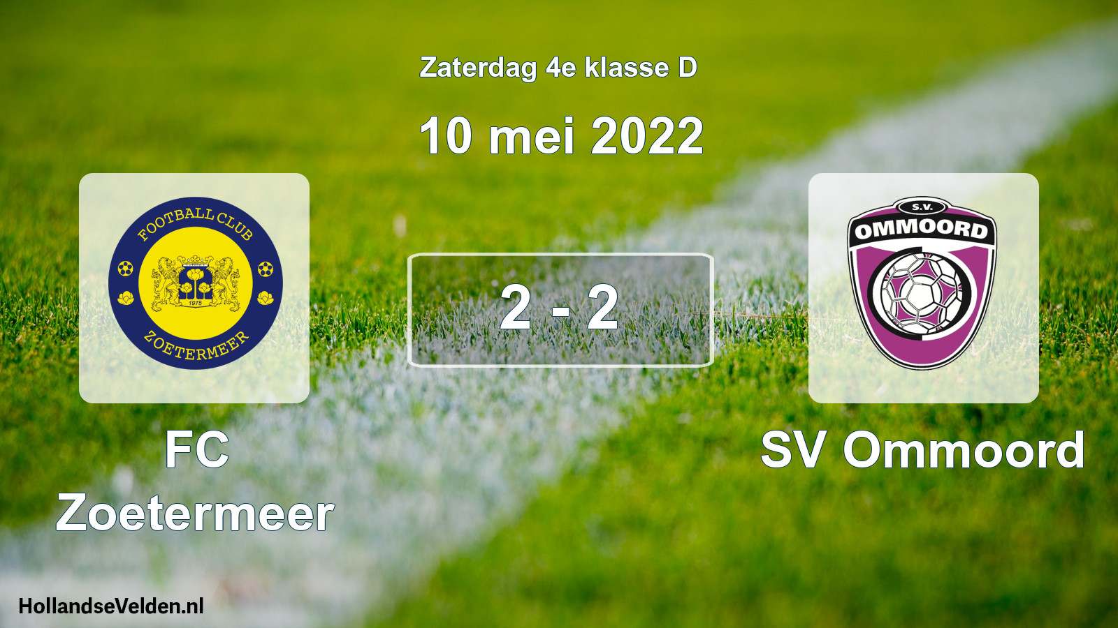 Total number of matches played: FC Zoetermeer - SV Ommoord 2 - 2 (10 May 2022)