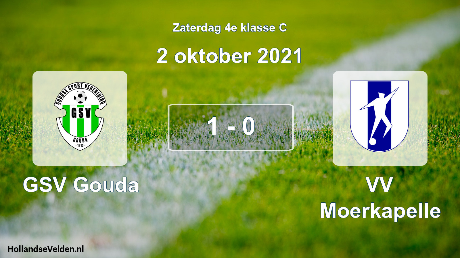 Total number of matches played: GSV Gouda - VV Moerkapelle 1 - 0 (2 October 2021)