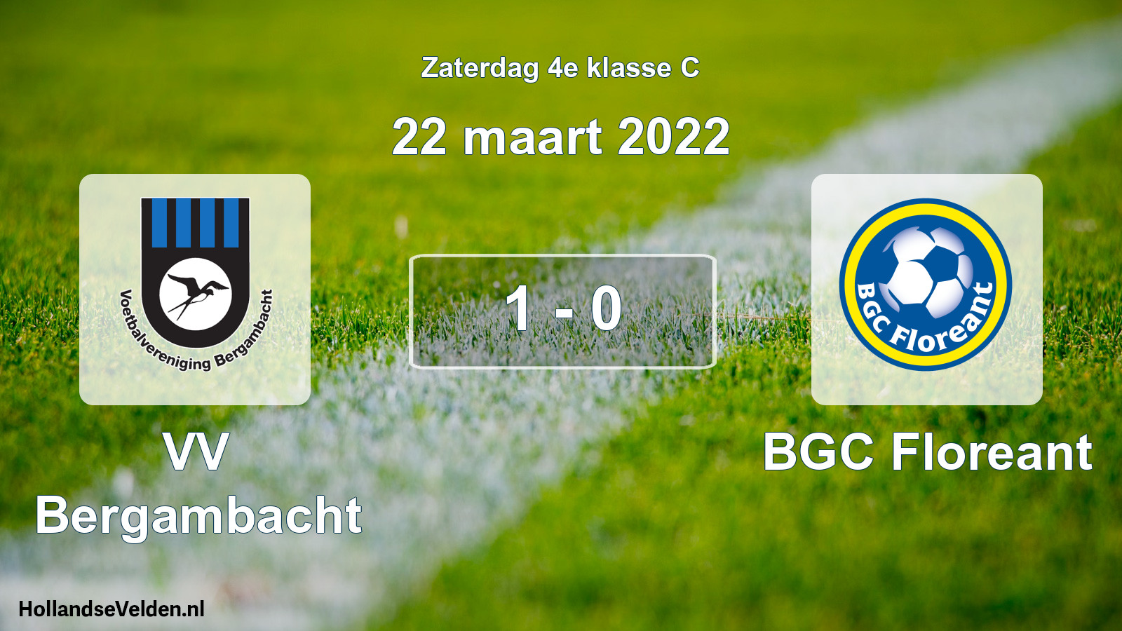 Total number of matches played: VV Bergambacht - BGC Floreant 1 - 0 (22 March 2022)