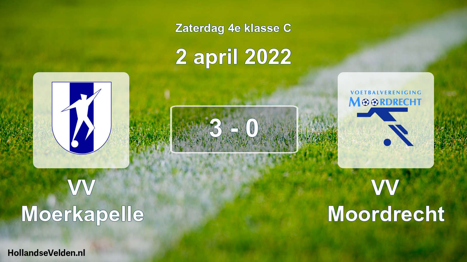 Total number of matches played: VV Moerkapelle - VV Moordrecht 3 - 0 (2 April 2022)