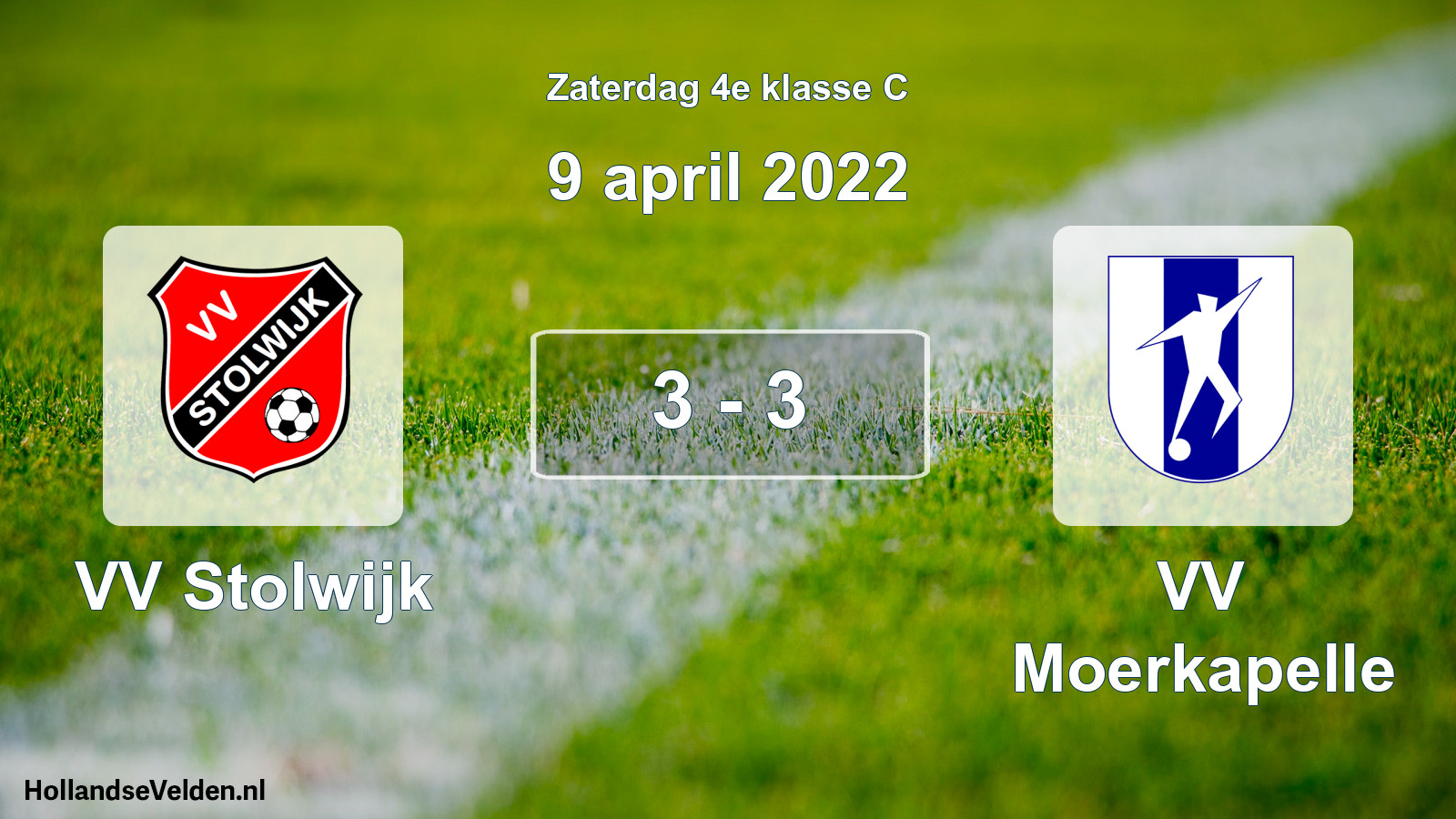 Total number of matches played: VV Stolwijk - VV Moerkapelle 3 - 3 (9 April 2022)