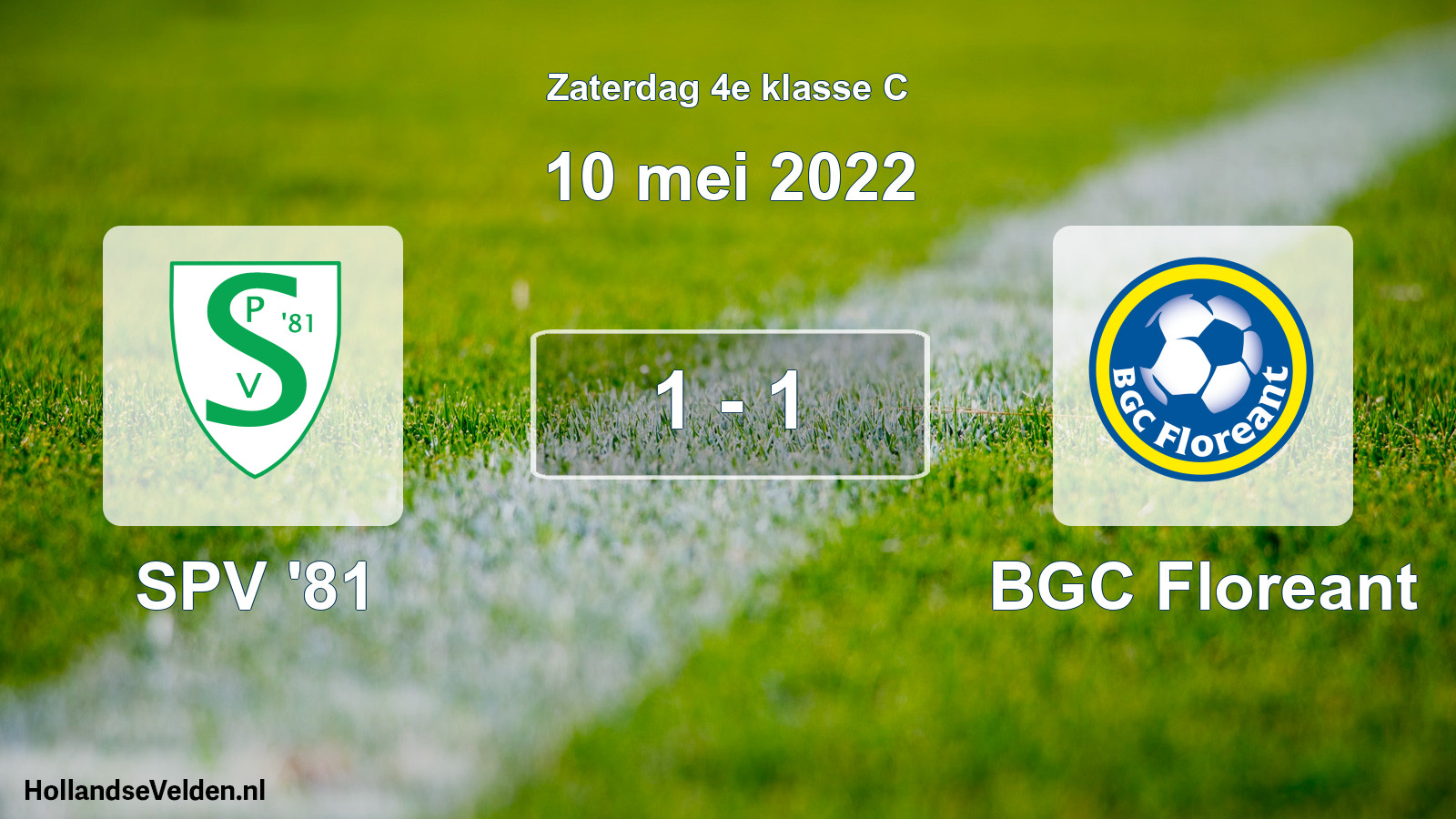 Total number of matches played: SPV '81 - BGC Floreant 1 - 1 (10 May 2022)