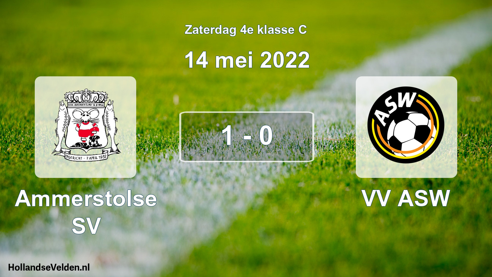 Total number of matches played: Ammerstolse SV - VV ASW 1 - 0 (14 May 2022)