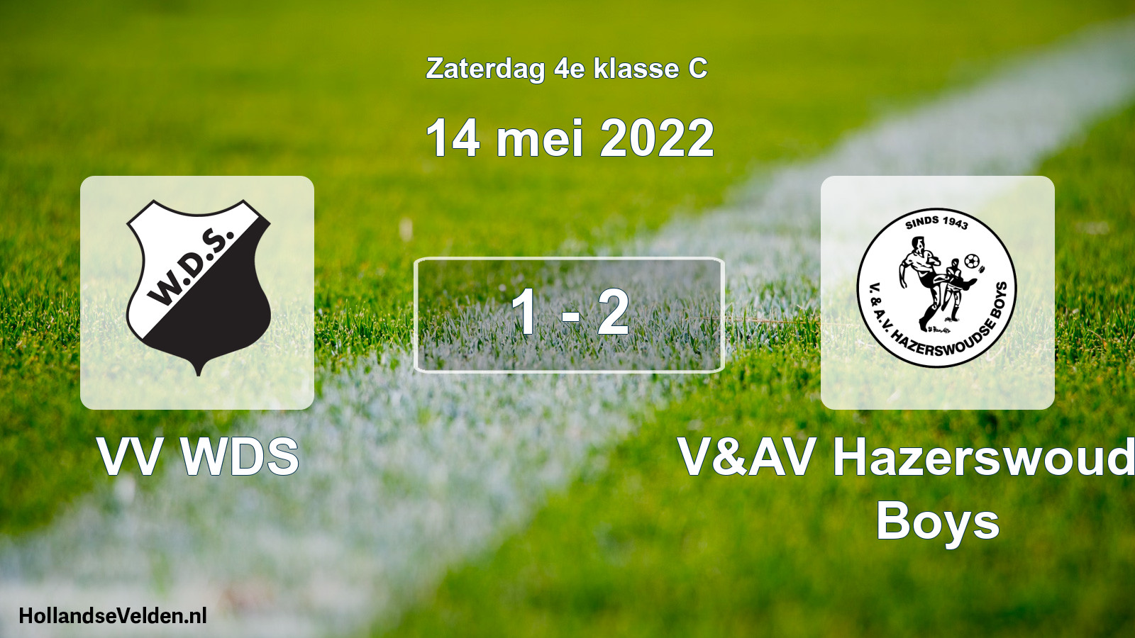 Total number of matches played: VV WDS - V&AV Hazerswoudse Boys 1 - 2 (14 May 2022)