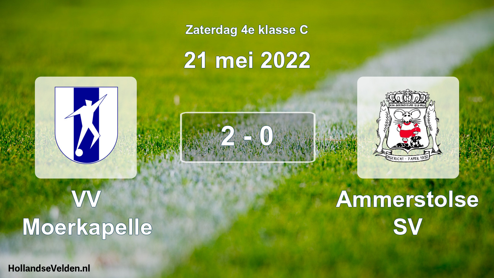Total number of matches played: VV Moerkapelle - Ammerstolse SV 2 - 0 (21 May 2022)