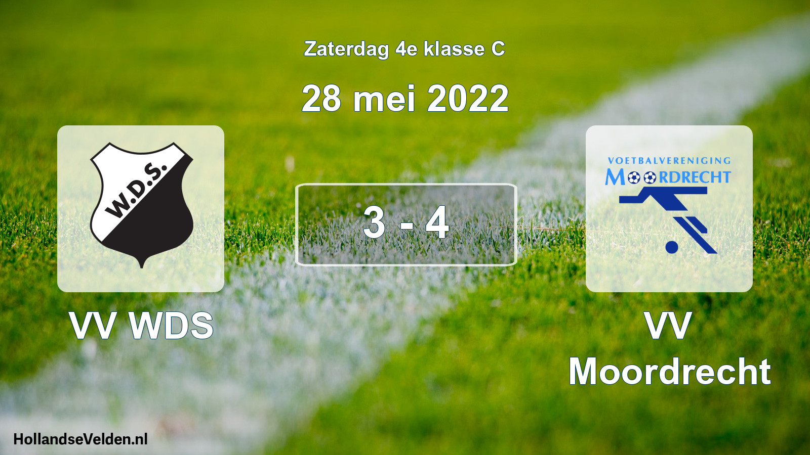 Total number of matches played: VV WDS - VV Moordrecht 3 - 4 (28 May 2022)