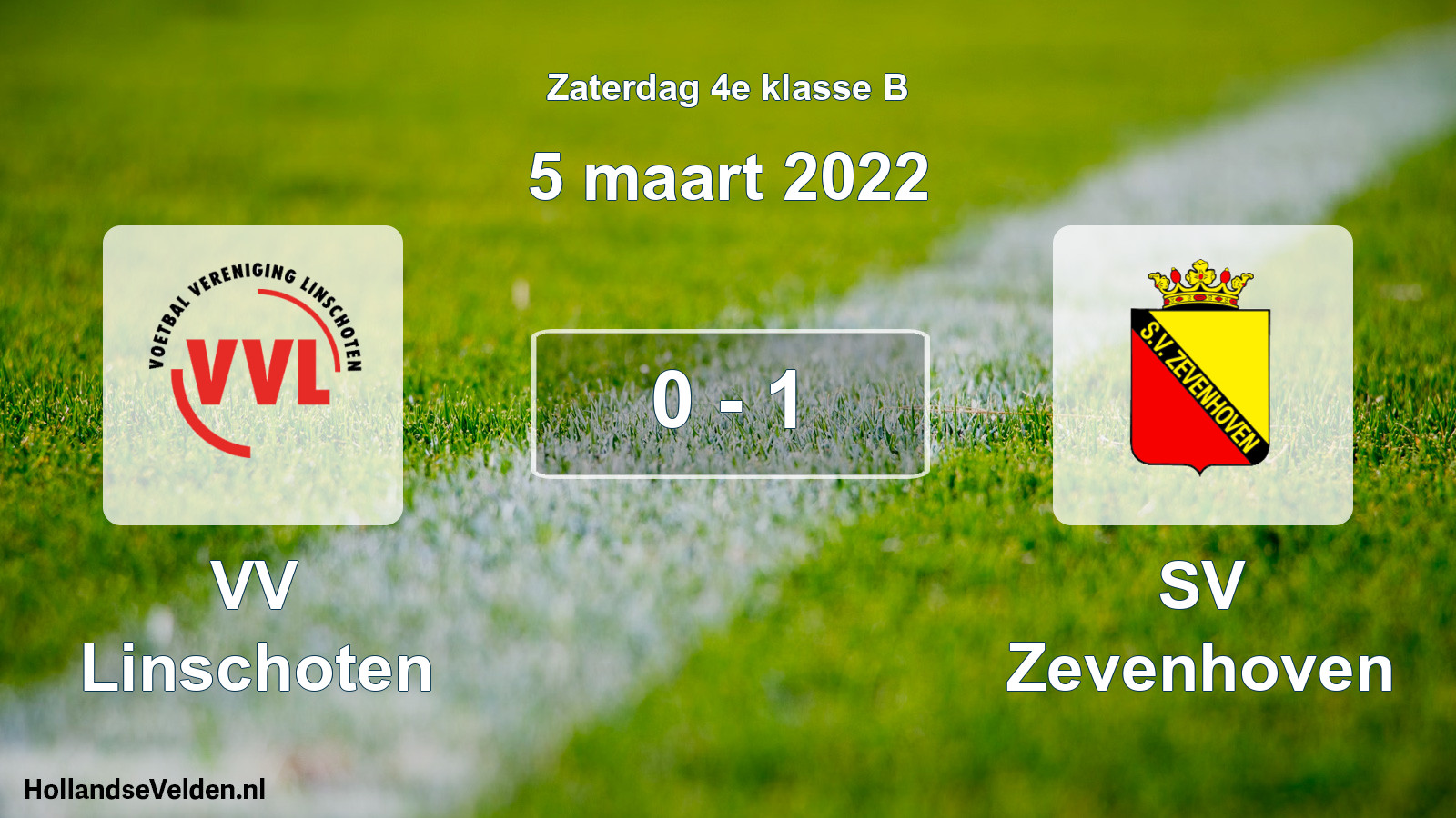 Total number of matches played: VV Linschoten - SV Zevenhoven 0 - 1 (5 March 2022)