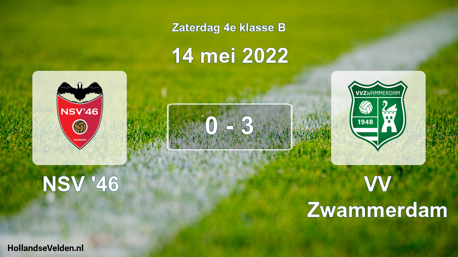 Total number of matches played: NSV '46 - VV Zwammerdam 0 - 3 (14 May 2022)