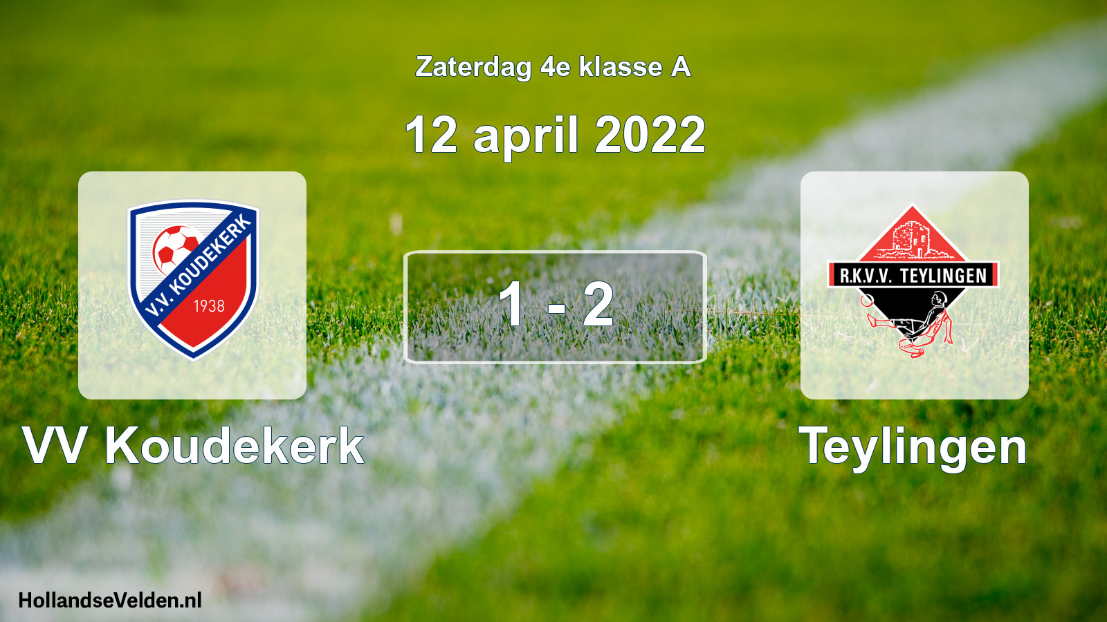 Total number of matches played: VV Koudekerk - Teylingen 1 - 2 (12 April 2022)