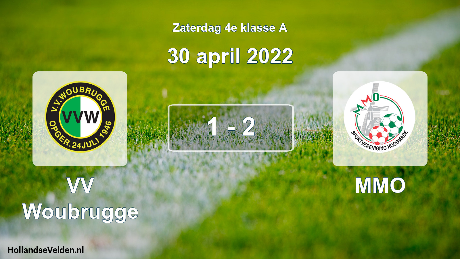 Total number of matches played: VV Woubrugge - MMO 1 - 2 (30 April 2022)
