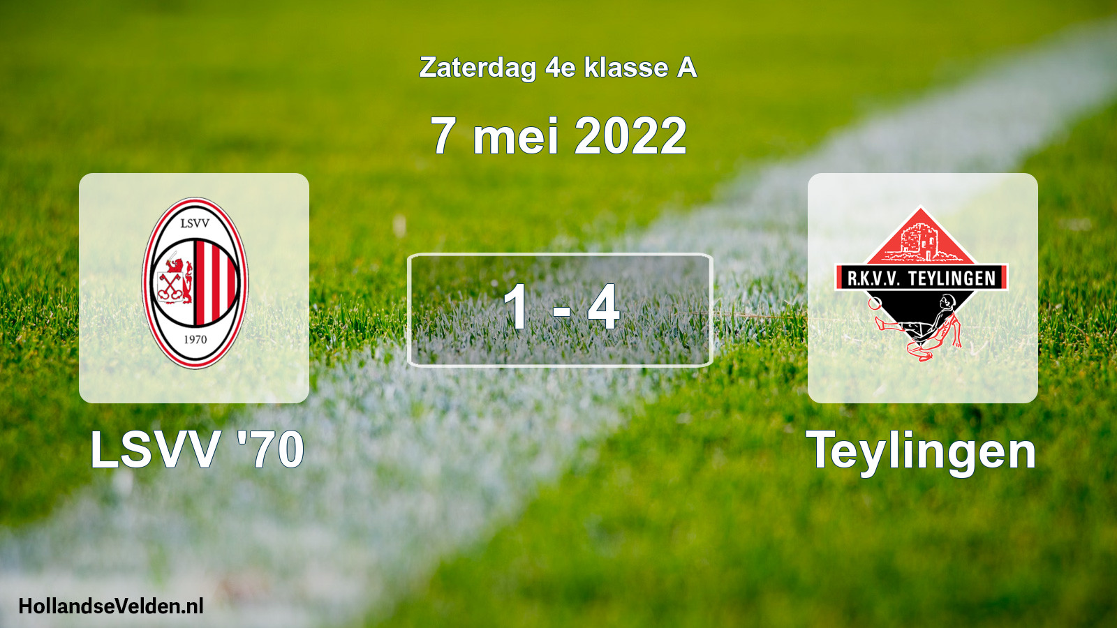 Total number of matches played: LSVV '70 - Teylingen 1 - 4 (7 May 2022)