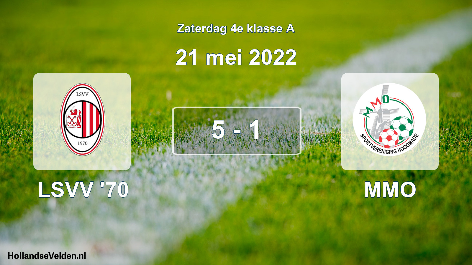 Total number of matches played: LSVV '70 - MMO 5 - 1 (21 May 2022)