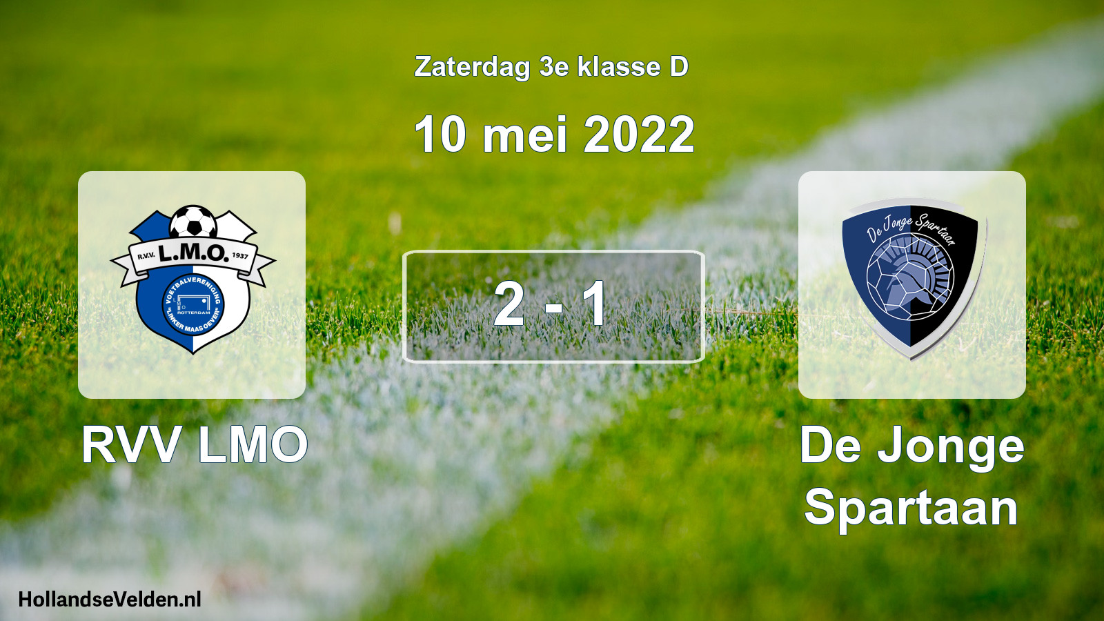 Total number of matches played: RVV LMO - De Jonge Spartaan 2 - 1 (10 May 2022)