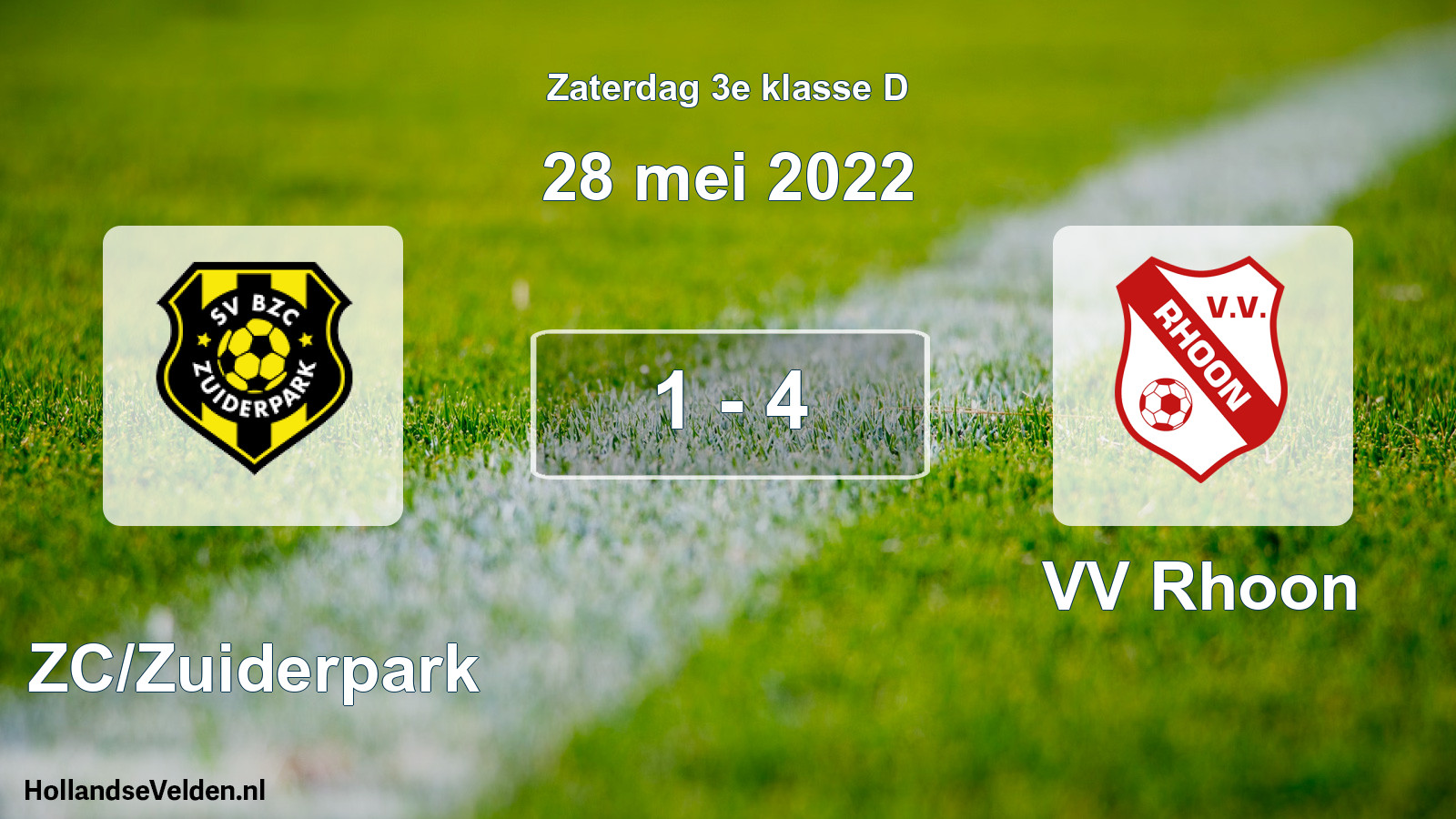 Total number of matches played: BZC/Zuiderpark - VV Rhoon 1 - 4 (28 May 2022)