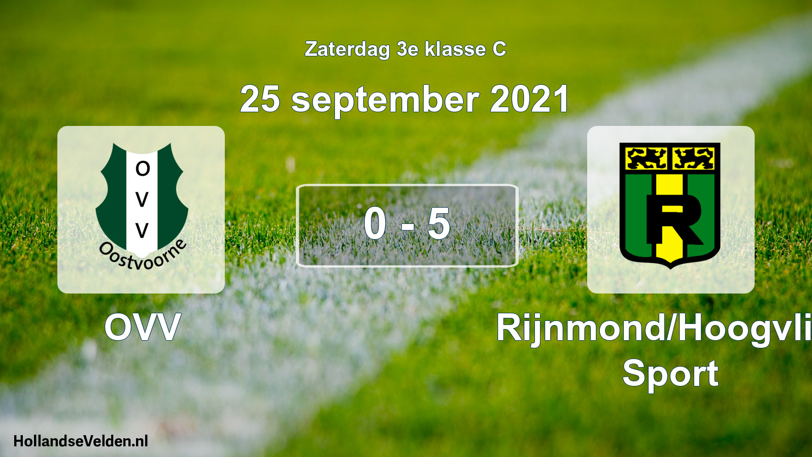 Total number of matches played: OVV - Rijnmond/Hoogvliet Sport 0 - 5 (25 September 2021)