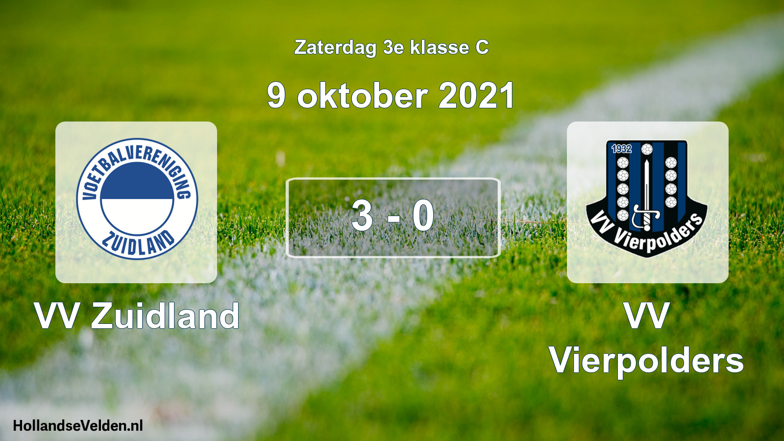 Total number of matches played: VV Zuidland - VV Vierpolders 3 - 0 (9 October 2021)