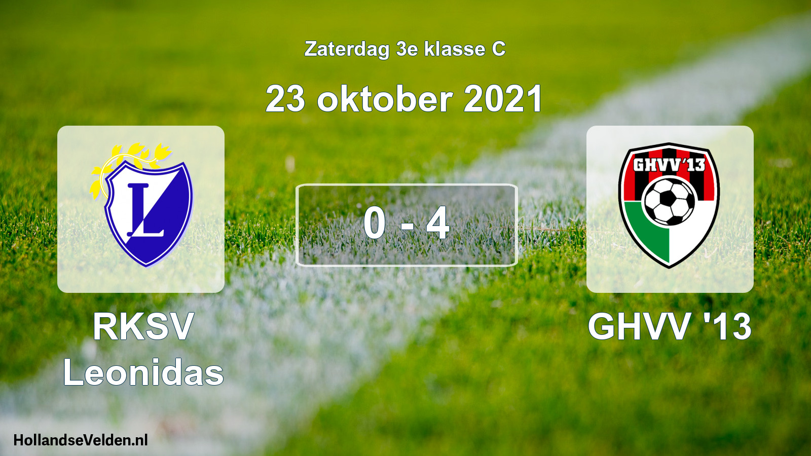 Total number of matches played: RKSV Leonidas - GHVV '13 0 - 4 (23 October 2021)