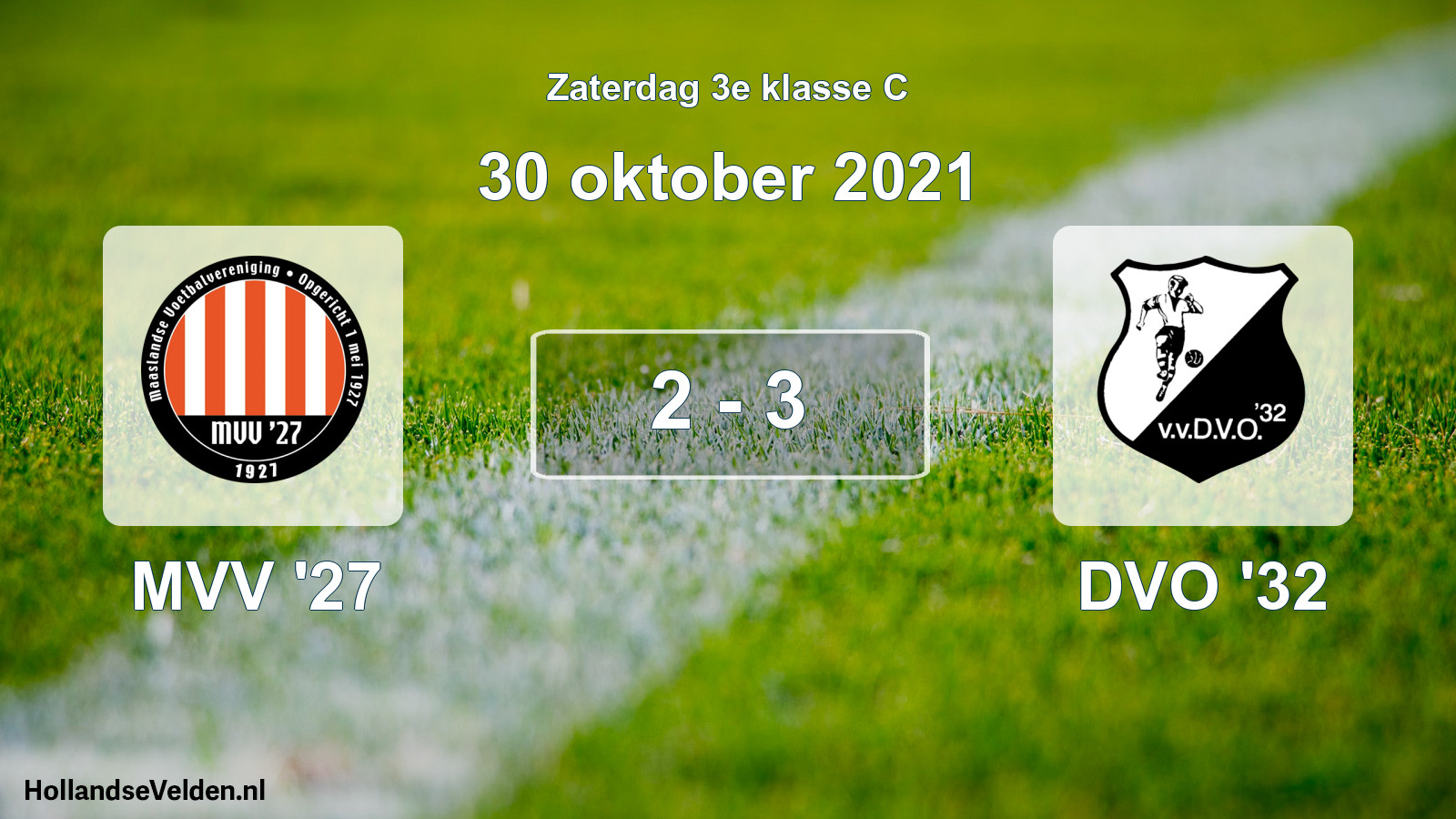 Total number of matches played: MVV '27 - DVO '32 2 - 3 (30 October 2021)