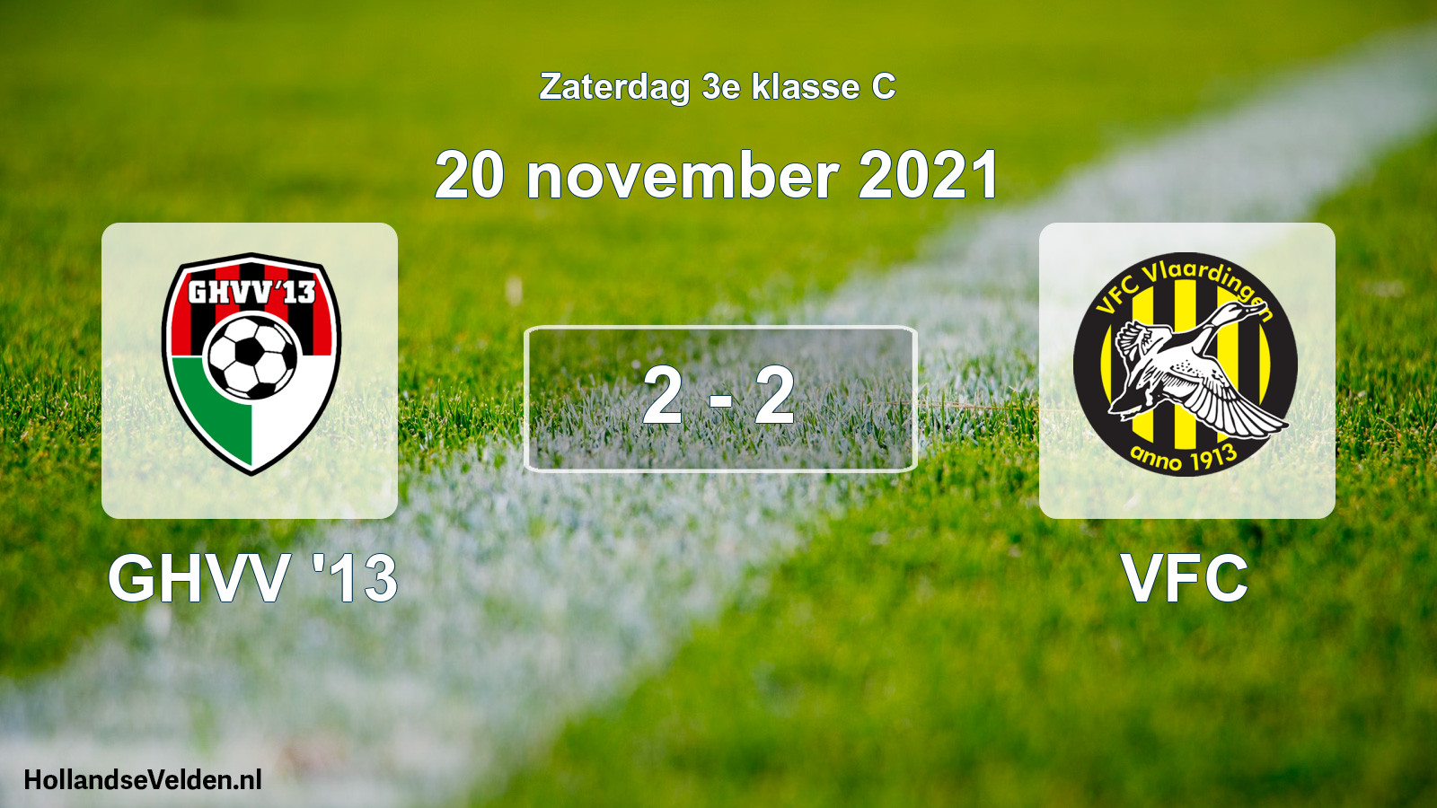 Total number of matches played: GHVV '13 - VFC 2 - 2 (20 November 2021)