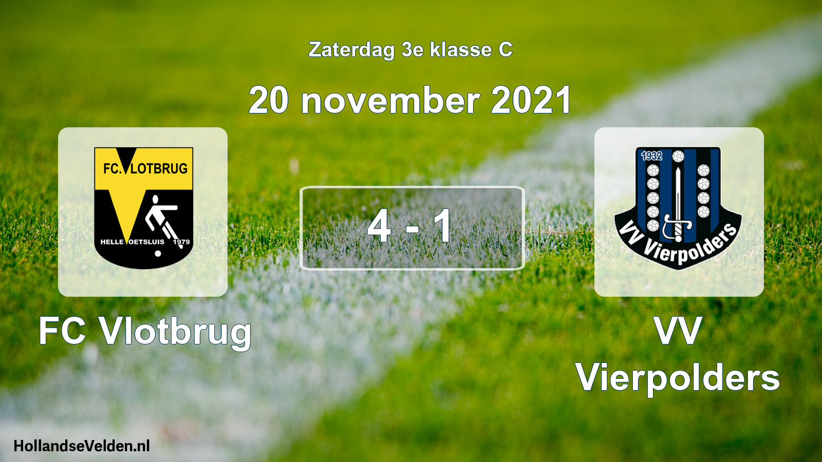 Total number of matches played: FC Vlotbrug - VV Vierpolders 4 - 1 (20 November 2021)