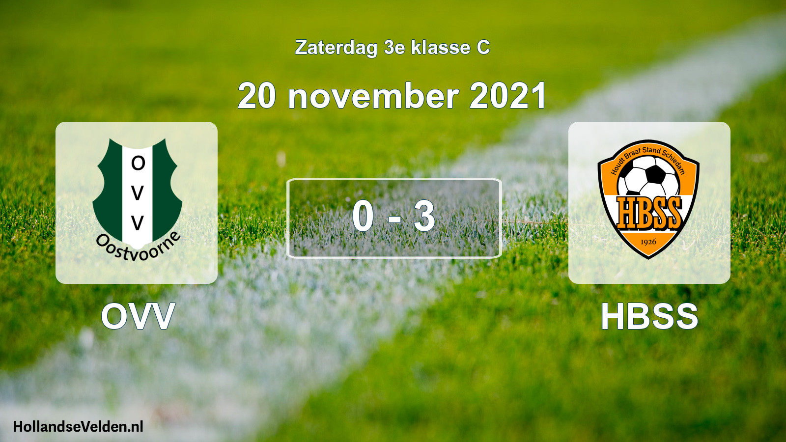 Total number of matches played: OVV - HBSS 0 - 3 (20 November 2021)