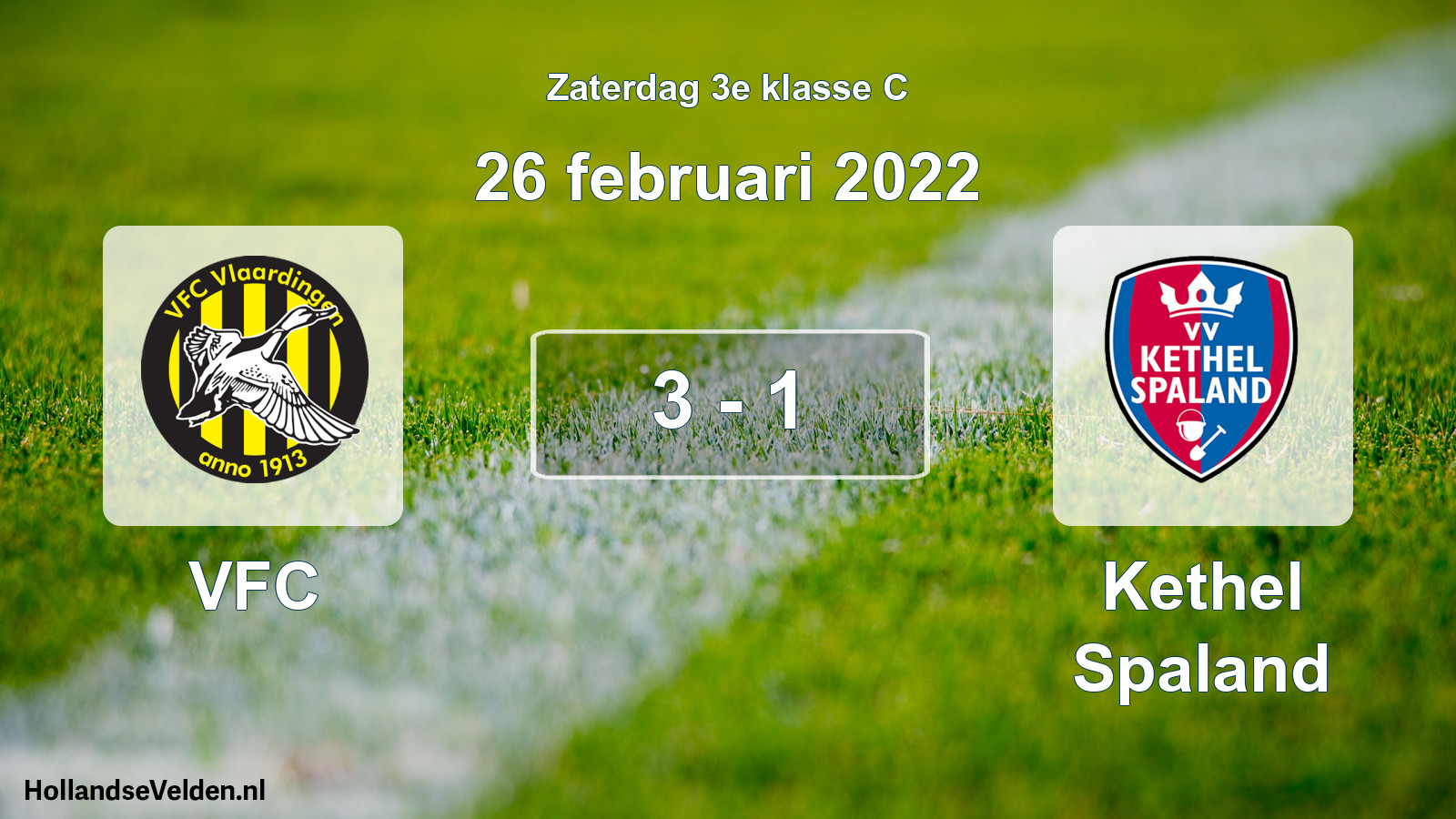 Total number of matches played: VFC - Kethel Spaland 3 - 1 (26 February 2022)