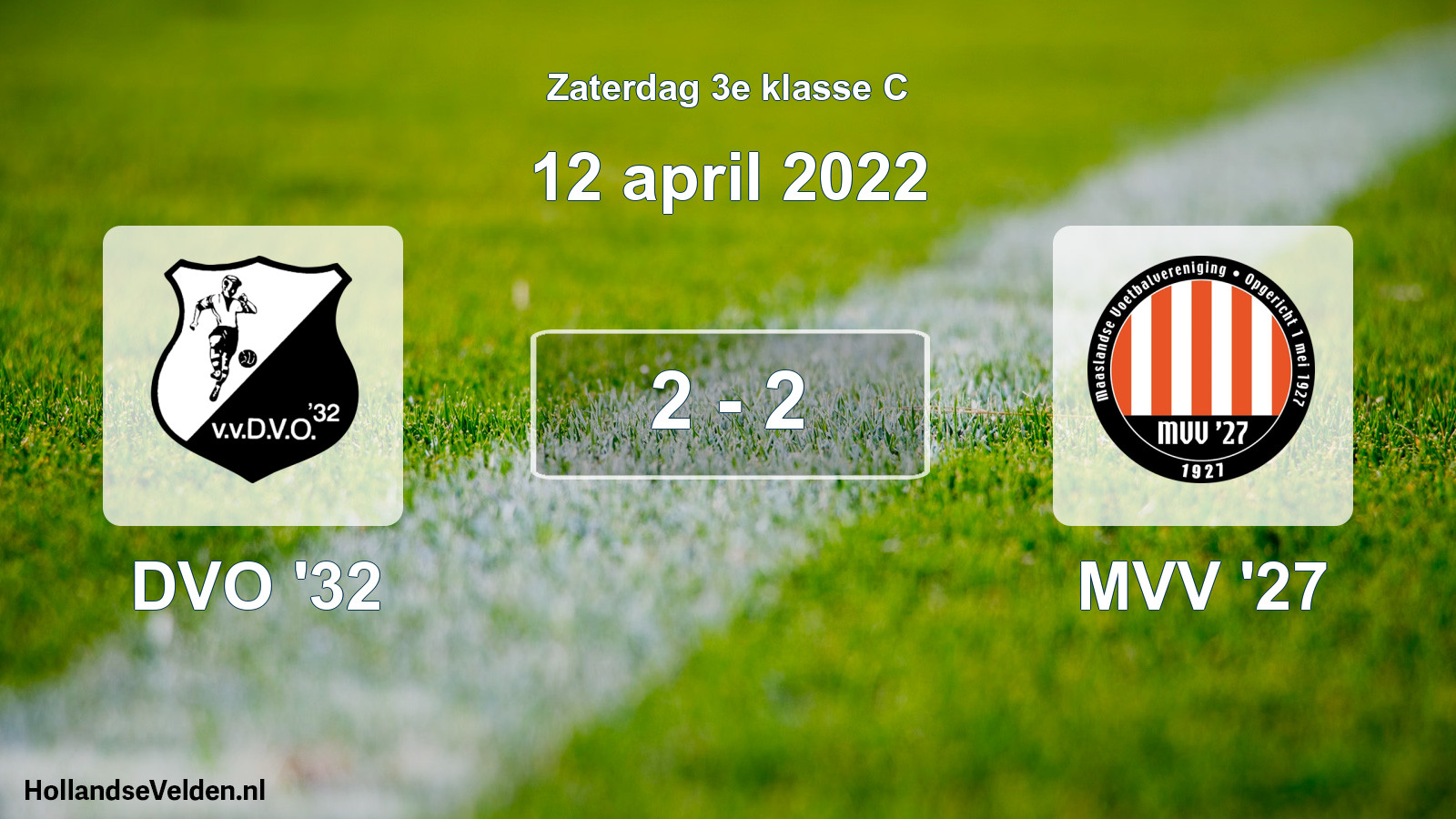 Total number of matches played: DVO '32 - MVV '27 2 - 2 (12 April 2022)