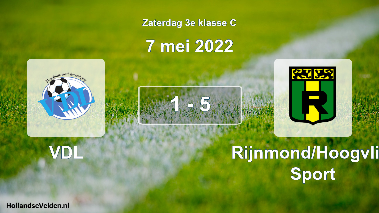 Total number of matches played: VDL - Rijnmond/Hoogvliet Sport 1 - 5 (7 May 2022)