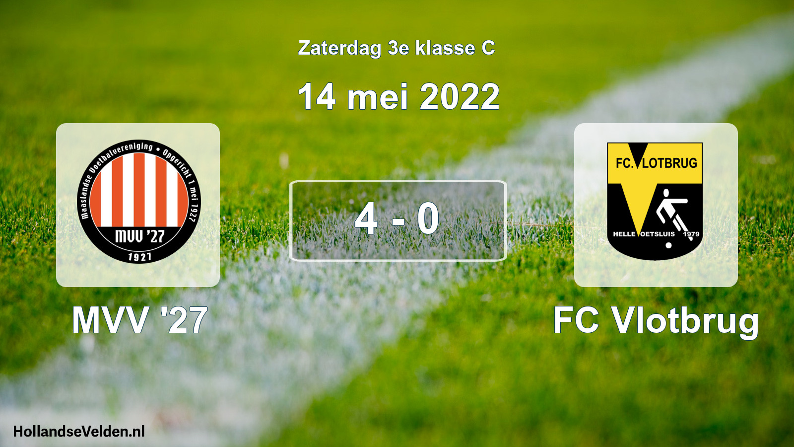 Total number of matches played: MVV '27 - FC Vlotbrug 4 - 0 (14 May 2022)